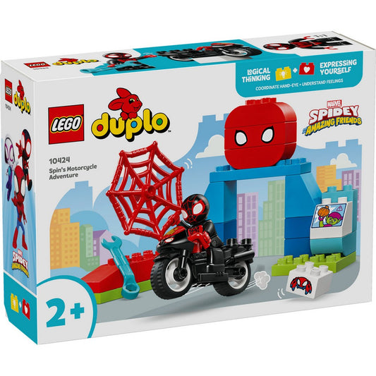 LEGO DUPLO Spin motorkerékpáros kalandjai 10424 doboz eleje
