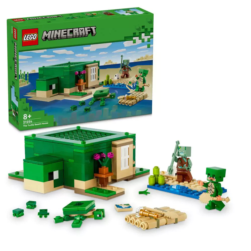 LEGO Minecraft A tengerparti teknősház 21254