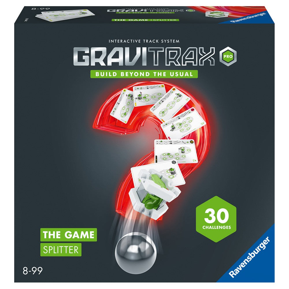 Gravitrax PRO - Set de construcție a pistei de mingi Game Splitter cu 30 de provocări