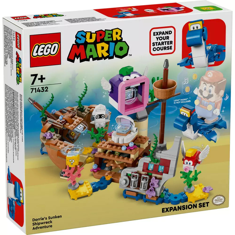 LEGO Super Mario Dorrie elsüllyedt hajóroncs kalandjai kiegészítő szett 71432