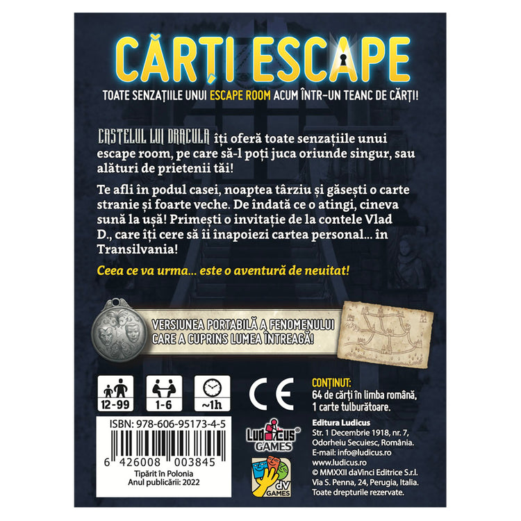 Carti Escape - Castelul lui Dracula joc de societate în limba română