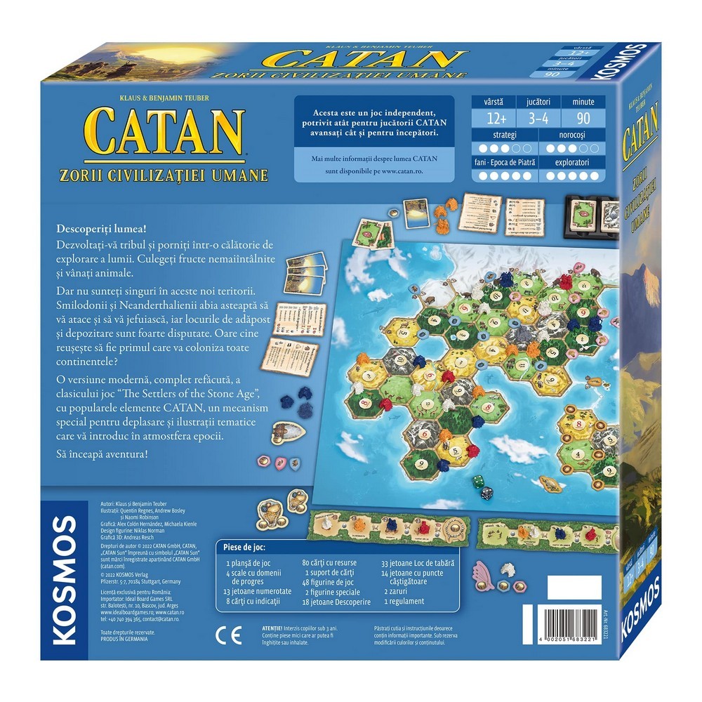 CATAN - Zorii Civilizației Umane joc de societate în limba română