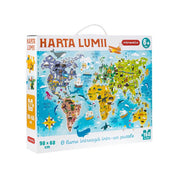 Joc educativ - Puzzle Harta lumii