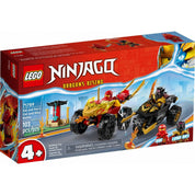 LEGO Ninjago Bătălia cu mașini și biciclete Kai și Ras 71789