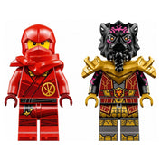 LEGO Ninjago Bătălia cu mașini și biciclete Kai și Ras 71789