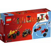 LEGO Ninjago Bătălia cu mașini și biciclete Kai și Ras 71789