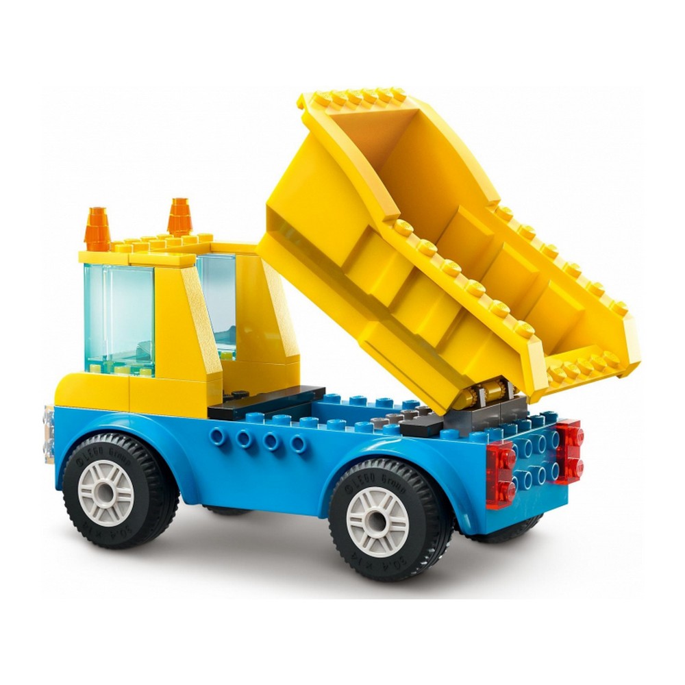 Camioane de construcție LEGO City și macara cu bile de demolare 60391