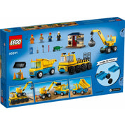 Camioane de construcție LEGO City și macara cu bile de demolare 60391