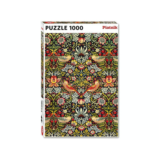 William Morris - Model din stofă Strawberry Thief, puzzle de 1000 de piese