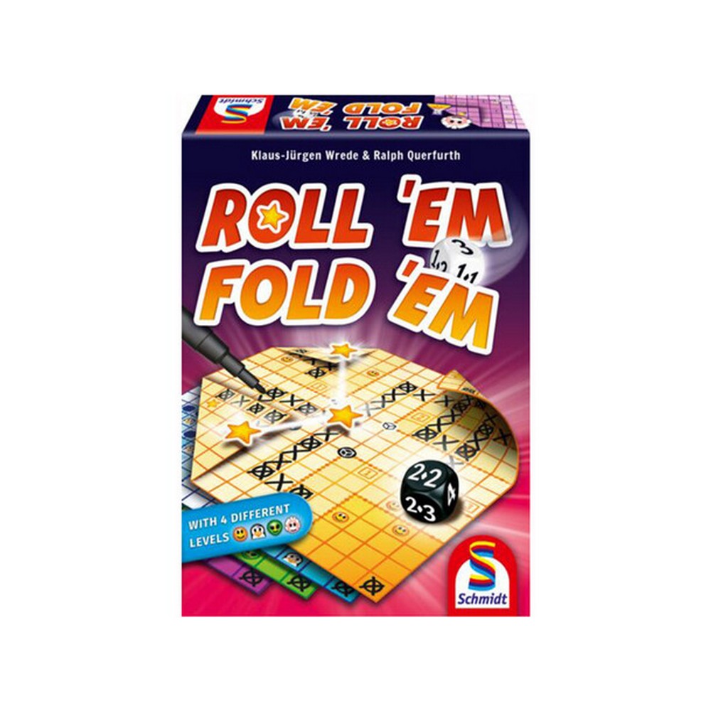 Roll 'em Fold 'em board game in engleză