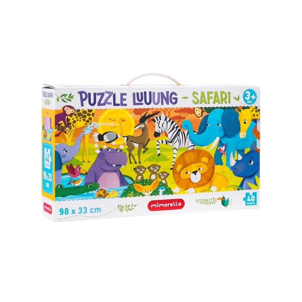 Joc educativ - Puzzle lung Safari