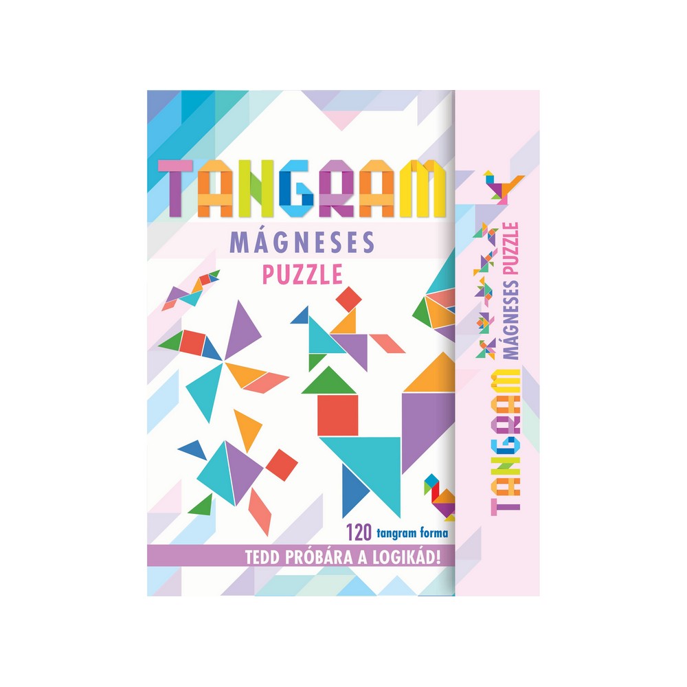 Tangram - Joc de masă puzzle magnetic în limba maghiară