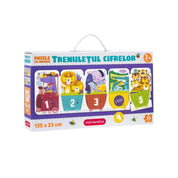 Joc educativ - Puzzle Trenuletul cifrelor