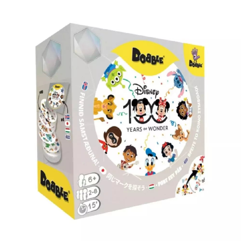 Dobble Disney - 100th Anniversary Edition joc de societate în limba engleză