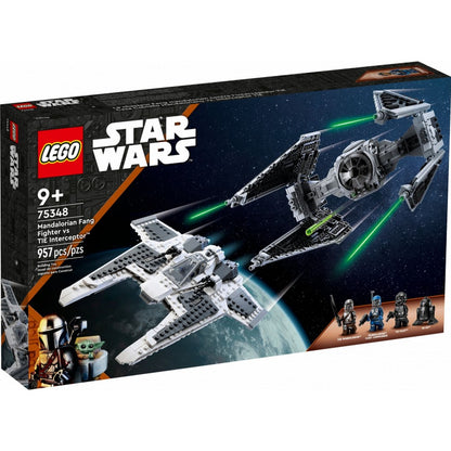 Luptător LEGO Star Wars Mandalorian Fang vs. TIE Interceptor™ 75348