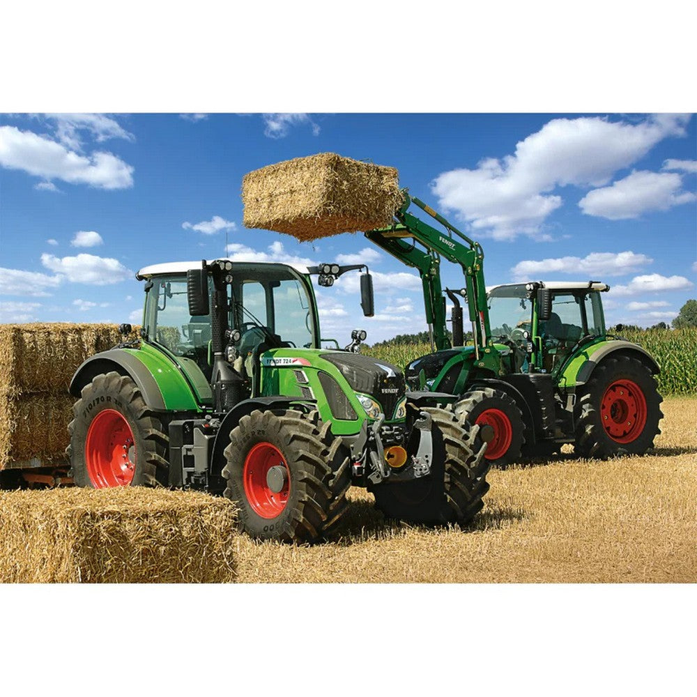 Puzzle Schmidt: Fendt - Fendt 724 Vario, Fendt 716 Vario Stivuitor Frontal Fendt Cargo, 100 de piese