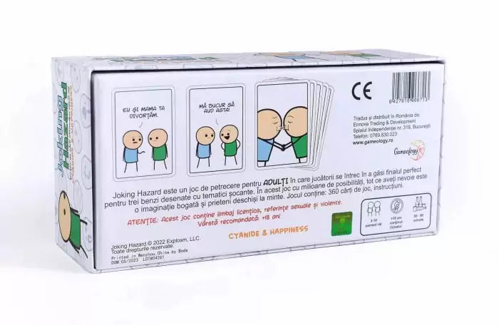 Joking Hazard - Spatele cutiei