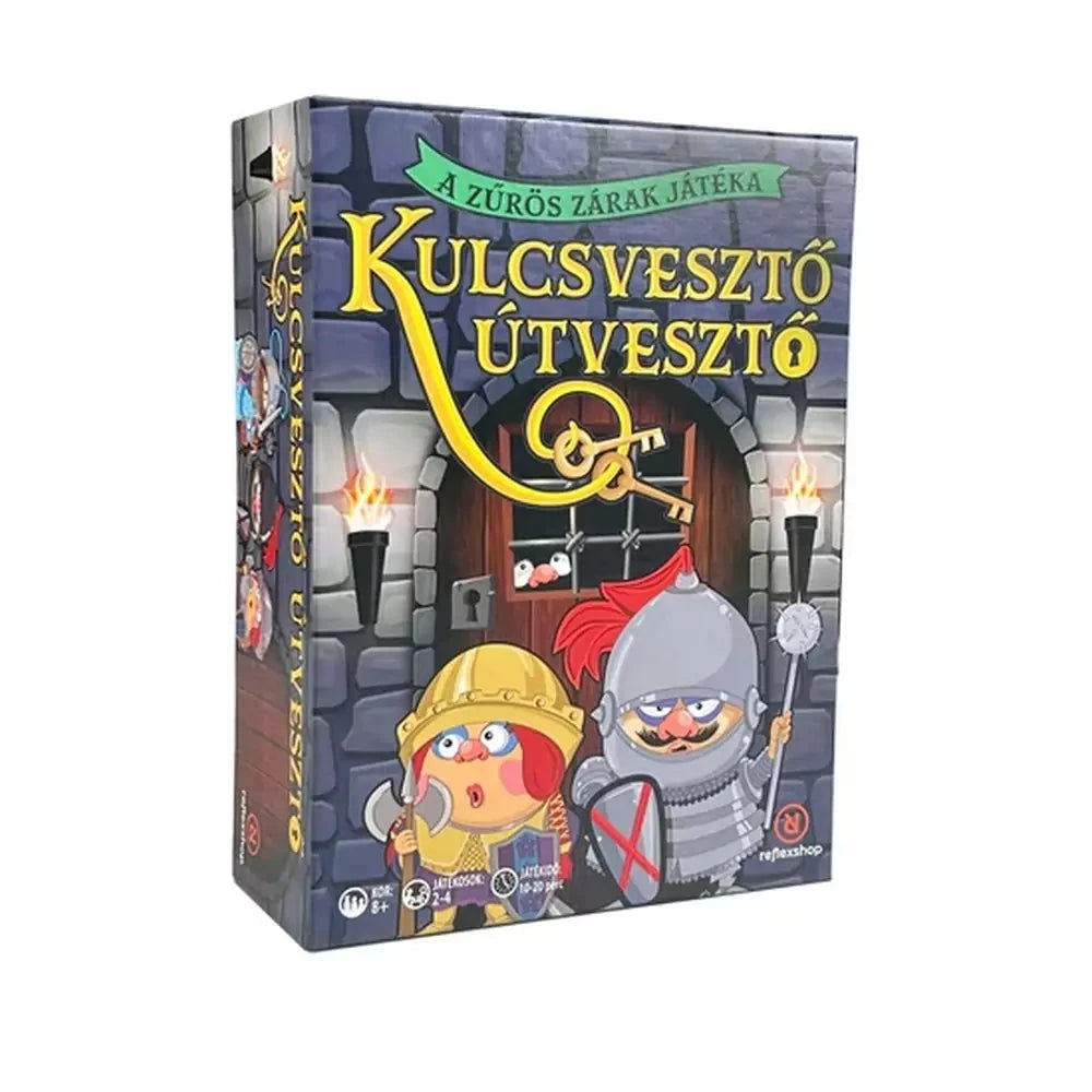 Kulcsvesztő útvesztő doboz eleje