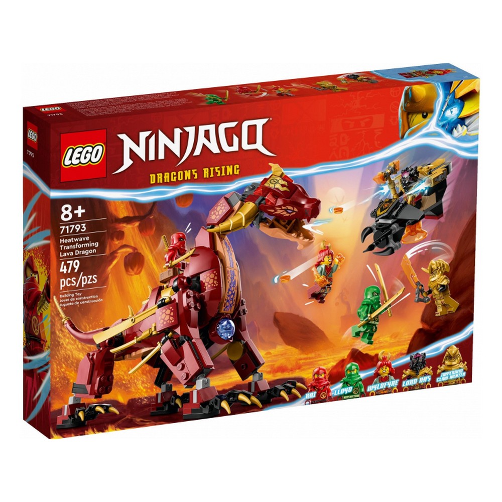 Dragonul de lavă transformabil LEGO Ninjago™ Heatwave 71793