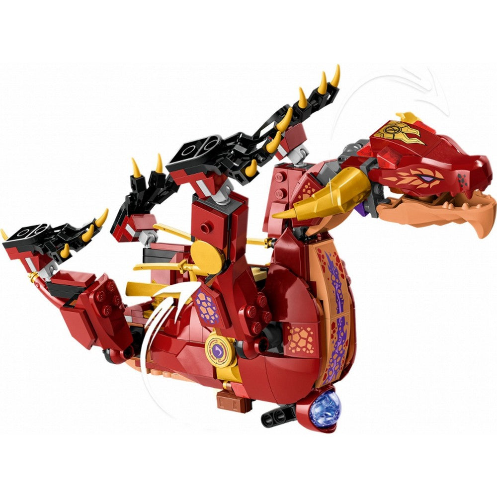 Dragonul de lavă transformabil LEGO Ninjago™ Heatwave 71793