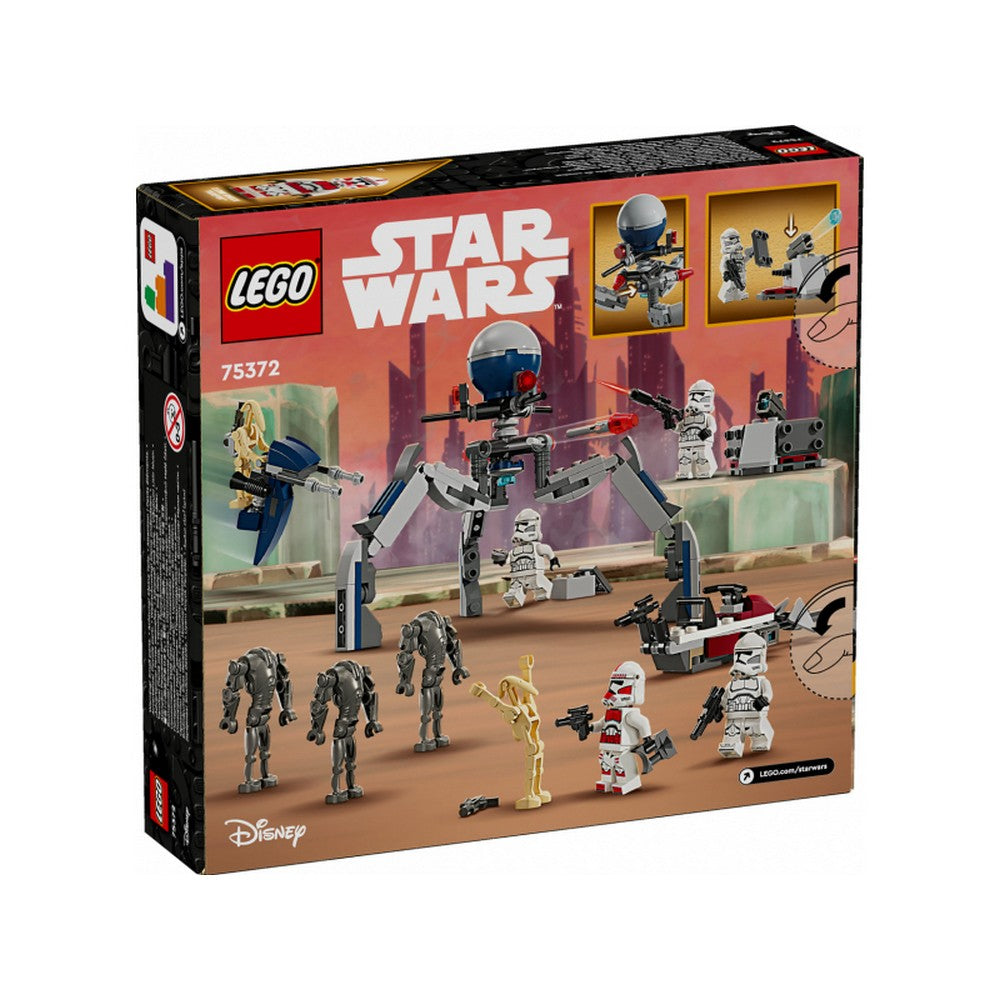 Pachet de luptă LEGO Star Wars Clone Trooper™ și Battle Droid™ 75372