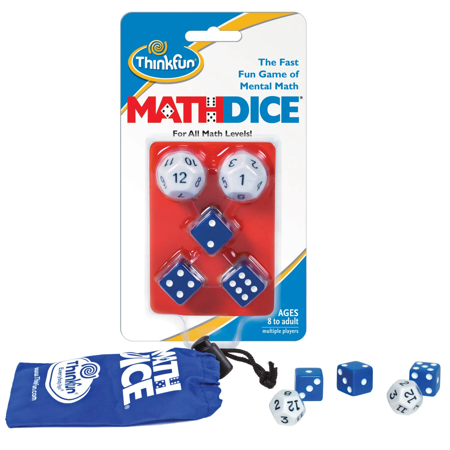 Math Dice - Jocul de zaruri rapid și distractiv pentru matematica creierului este un joc de masă în limba engleză