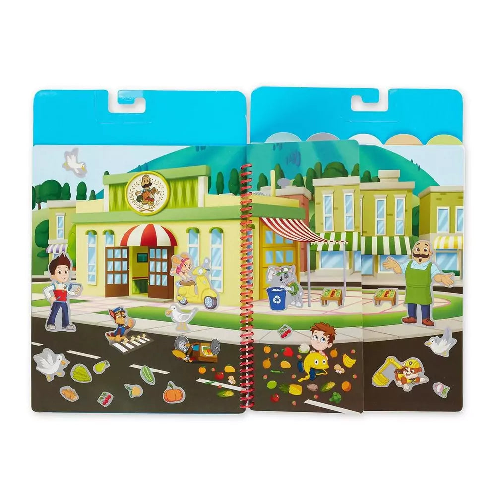 Cartea cu autocolante reutilizabile Melissa &amp; Doug, Paw Patrol - Adventure Bay