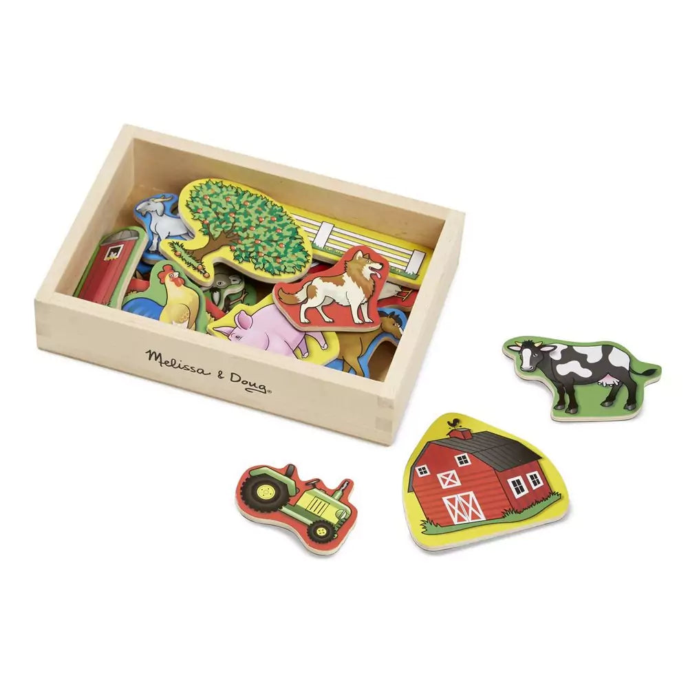 Melissa & Doug Fa készségfejlesztő játék, Mágneses farm készlet