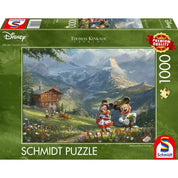 Puzzle Schmidt: Mickey și Minnie în Alpi, 1000 de piese