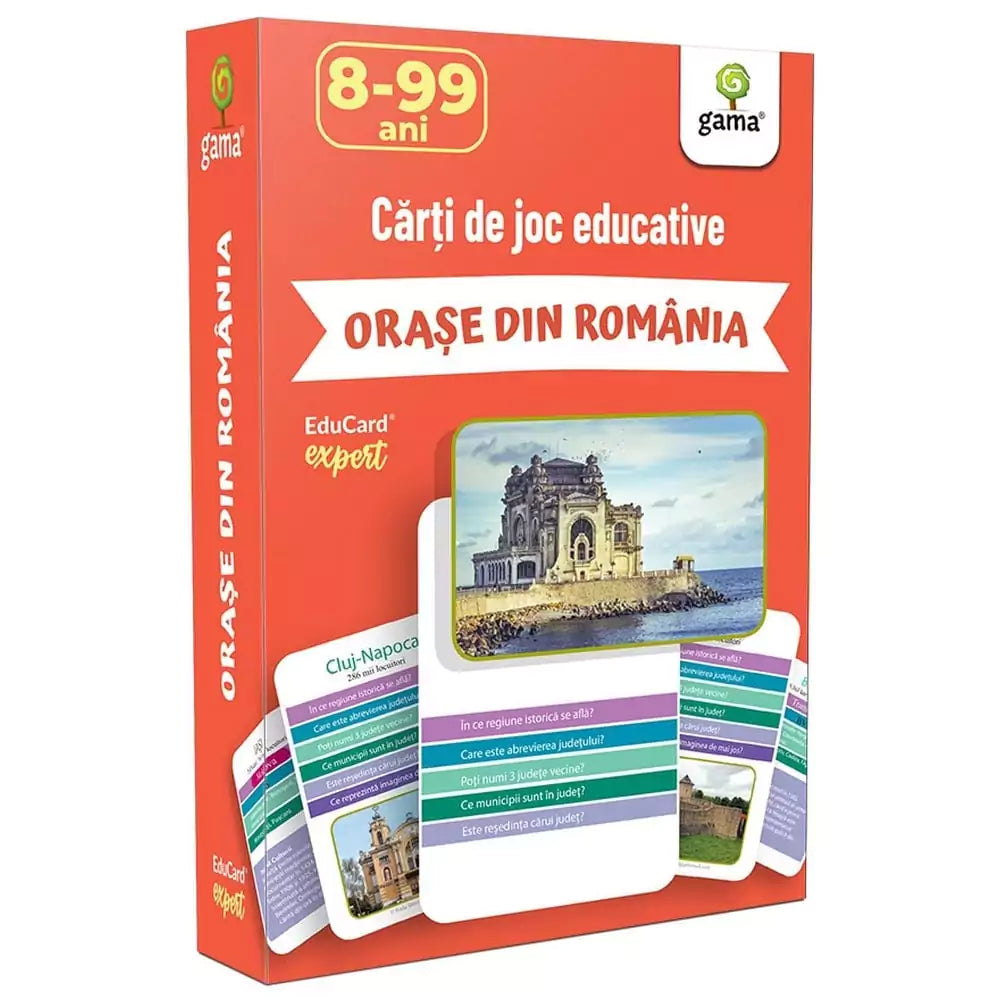 Oraşe din România - joc educativ