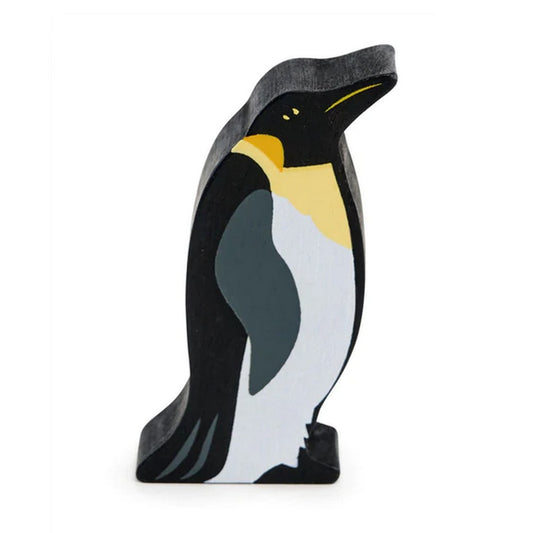 Figurină pinguin regele, din lemn premium - Pinguin regele - TL4850