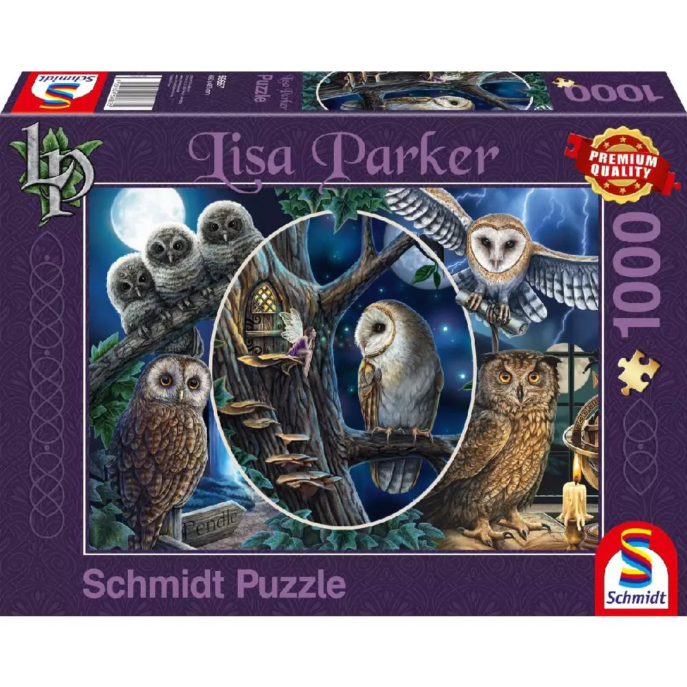 Puzzle Schmidt: Lisa Parker - Bufnițe misterioase, 1000 de piese