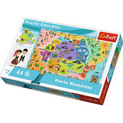 Puzzle Educativ Harta României, 44 piese