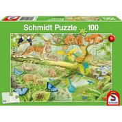 Puzzle Schmidt: Animale din junglă, 100 de piese