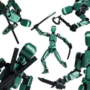 Figura robot 3D R13 - Onix verde metalic