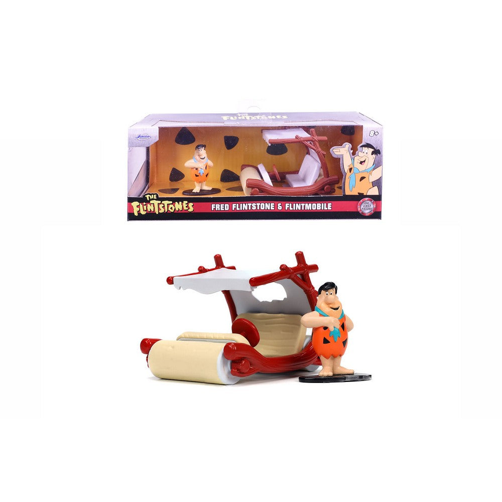 Fred Flinstone & Flintmobile 1/32 Jada Toys dobozban es nelkul