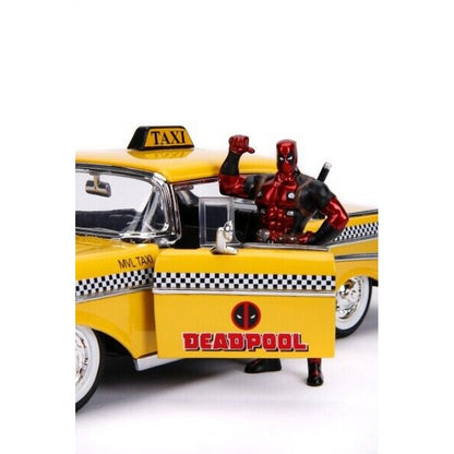 Marvel Deadpool Yellow Taxi 1/24 Jada Toys