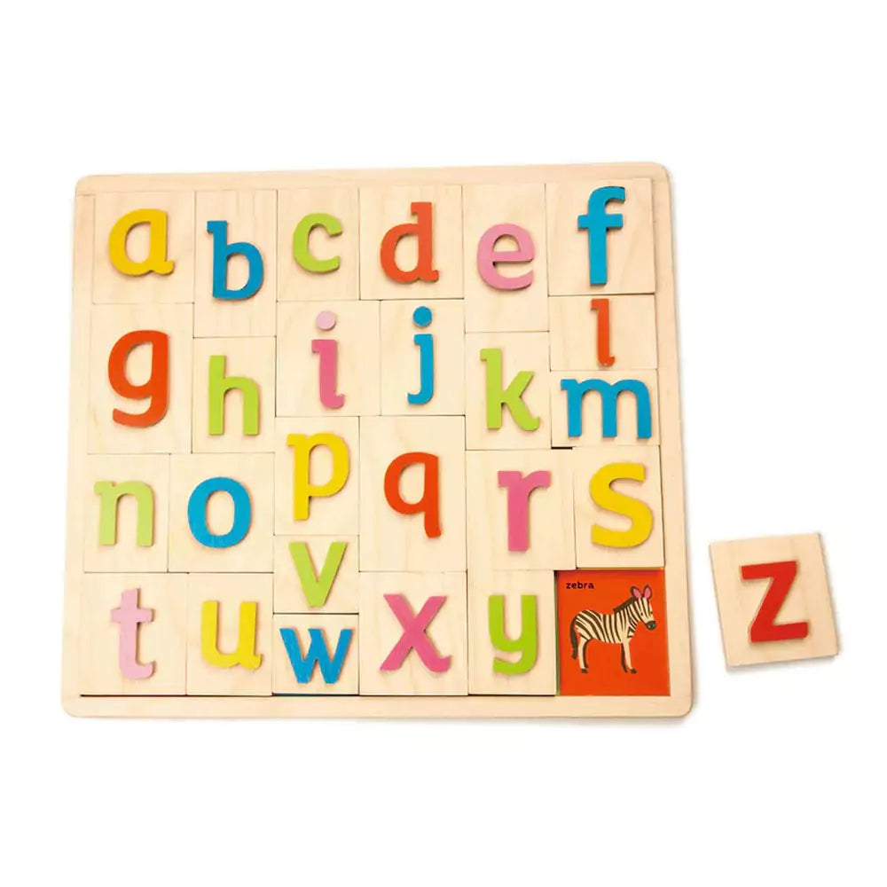 Tender Leaf Toys, Fa ábécé ábrákkal - Alphabet Pictures TL8416