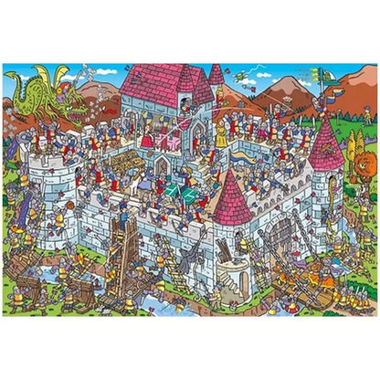 Puzzle Schmidt: View into the knight's castle, 200 darabos