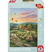 Puzzle Schmidt: Thomas Kinkade - Peaceful Valley Vineyard, 1000 de piese