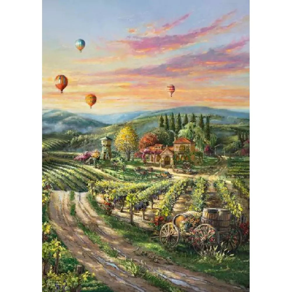 Puzzle Schmidt: Thomas Kinkade - Peaceful Valley Vineyard, 1000 de piese