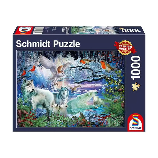 Puzzle Schmidt: Wolves in a Winter Forest, 1000 darab