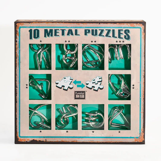 Set puzzle cu 10 metale - încuietoarea Diavolului verde