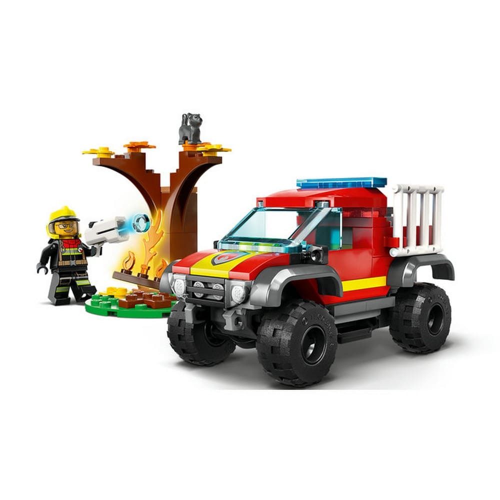 Camion de pompieri LEGO City 4x4 Salvare 60393 