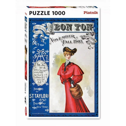 Puzzle de 1000 de piese - Coperta revistei Bon Ton 1903