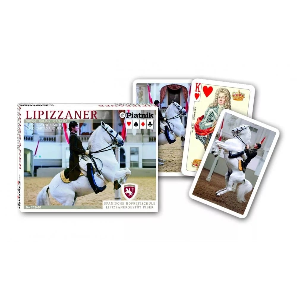 Set card francez 2x55 - cai lipizzani