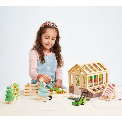 Set de seră și grădinărit din lemn de calitate premium - Tender Leaf Toys