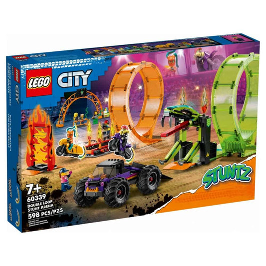 Arena de cascadorii LEGO City cu buclă dublă 60339