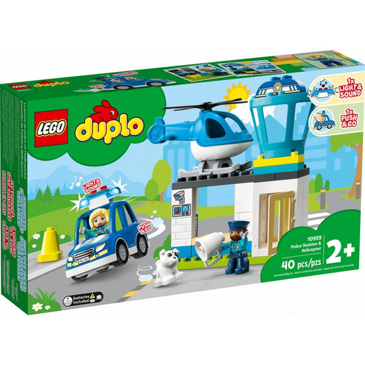 Secția de poliție și elicopterul LEGO DUPLO 10959