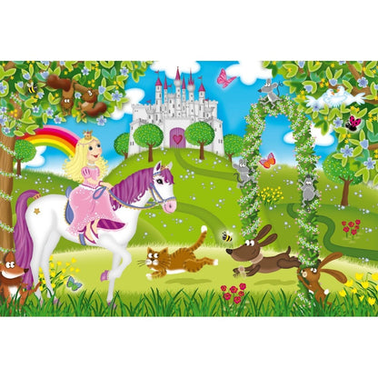 Puzzle: Printesa in curtea castelului (3x48 piese)